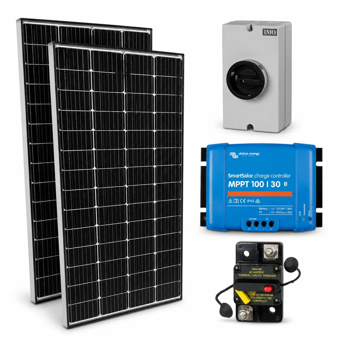 RV Solar Charging Kit – 440W with Victron SmartSolar MPPT 100/30 Controller