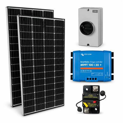 RV Solar Charging Kit – 440W with Victron SmartSolar MPPT 100/30 Controller