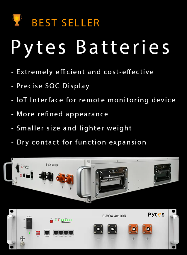 Shop Pytes E-Box 48100R - 48V 100Ah LiFePO4 Battery for Solar Power ...