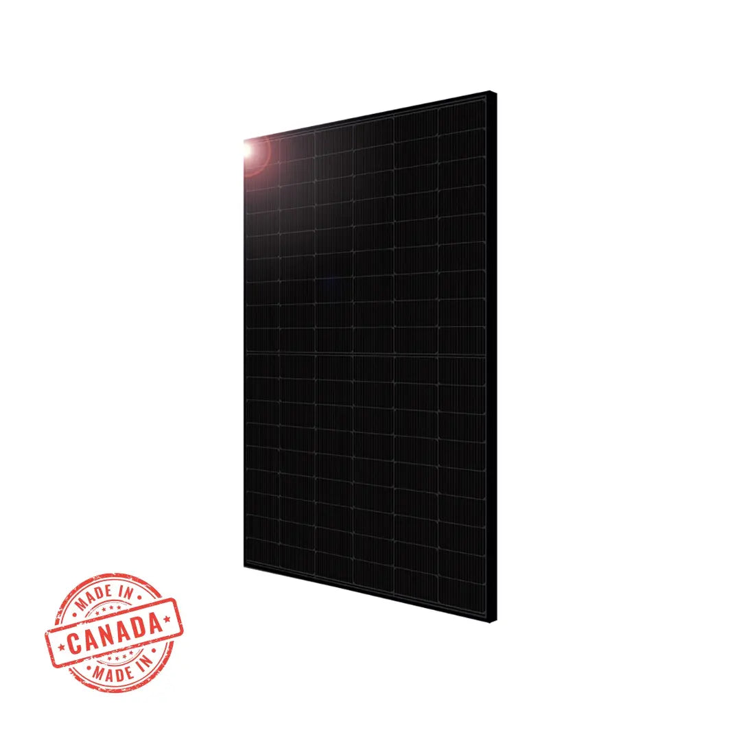 Canadian-made 420W solar panel, designed for high efficiency in off-grid and RV applications
