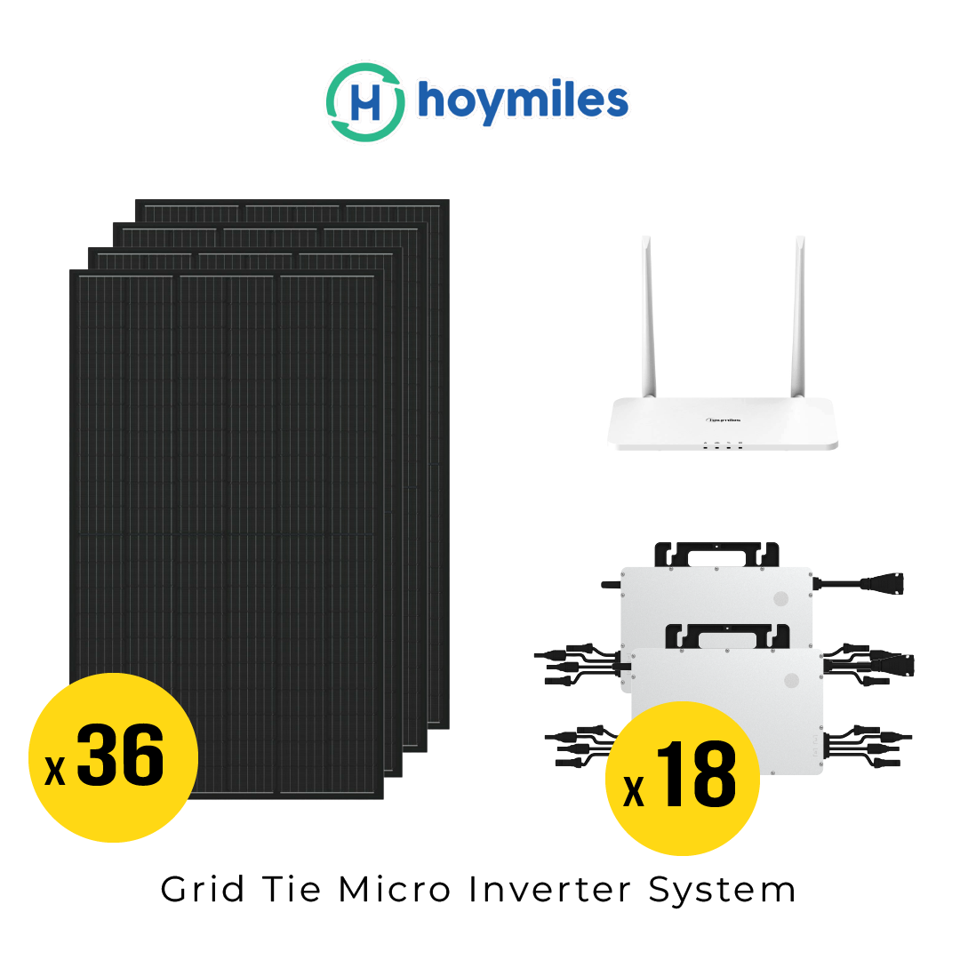 DIY Solar Grid Tie Kit -14.4kW Solar Array & Hoymiles Micro Inverters