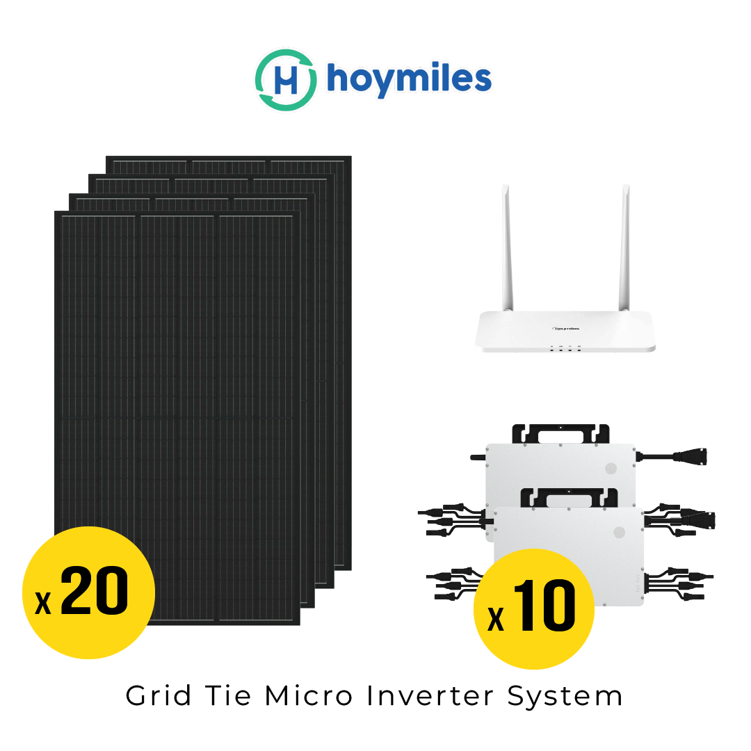 DIY Solar Grid Tie Kit - 7.1kW Solar Array & Hoymiles Micro Inverters