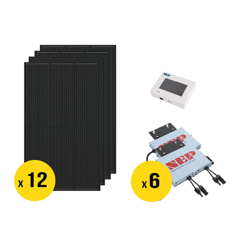Complete 6kW solar grid tie kit with NEP micro inverters and Thornova panels for efficient, sustainable energy producti