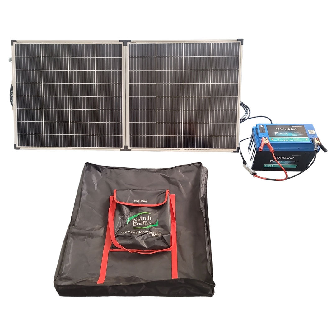 Folding Solar Panel Kit - 200W MPPT