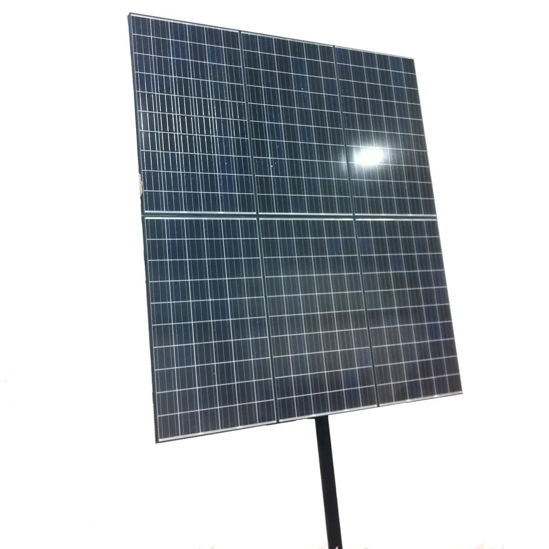 High-efficiency pole mount solar panel setup for maximizing off-grid energy generation