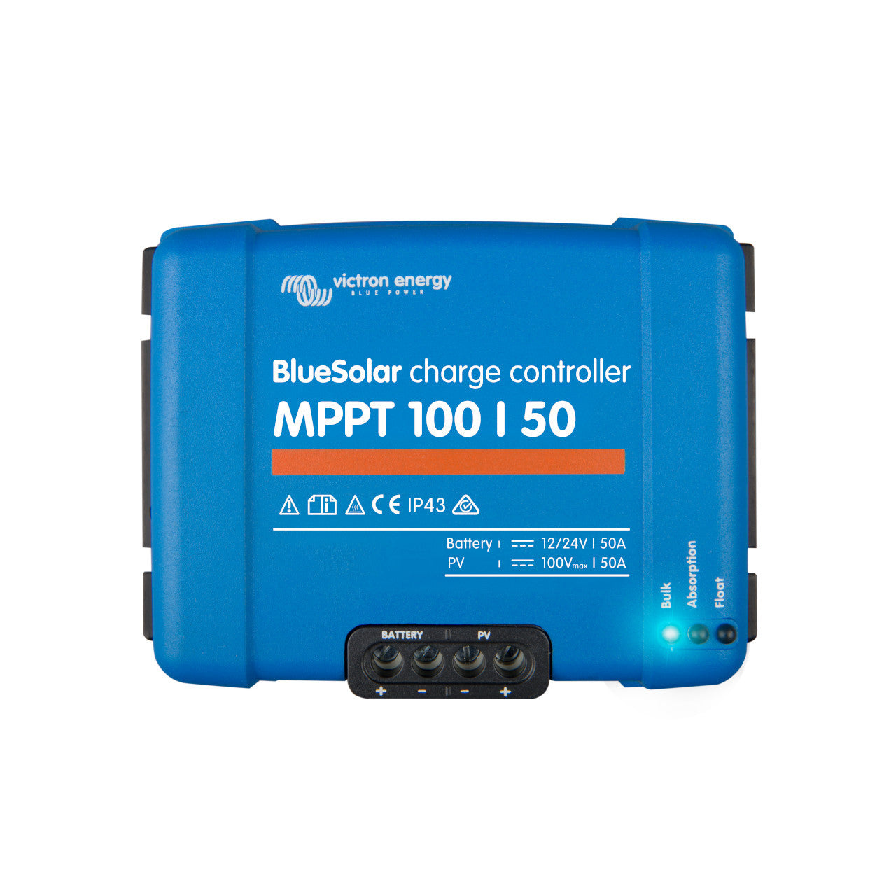 Victron BlueSolar MPPT 100/50 charge controller for RV solar kits, designed for efficient power management and off-grid charging