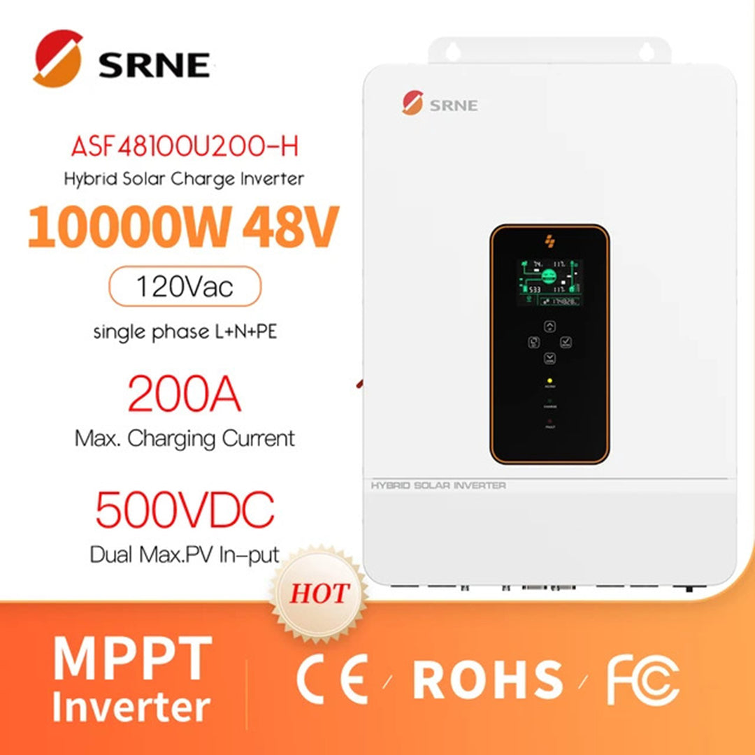Pure Sine Wave Inverter Charger - SRNE ASF48100U200-H