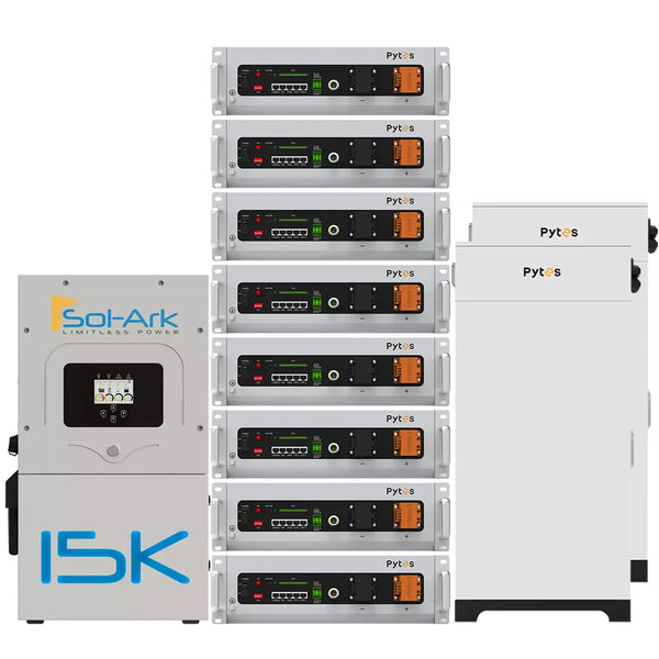 Sol-Ark 15K & Pytes V5 LFP 40kWh Battery Bank with Dual Cabinets