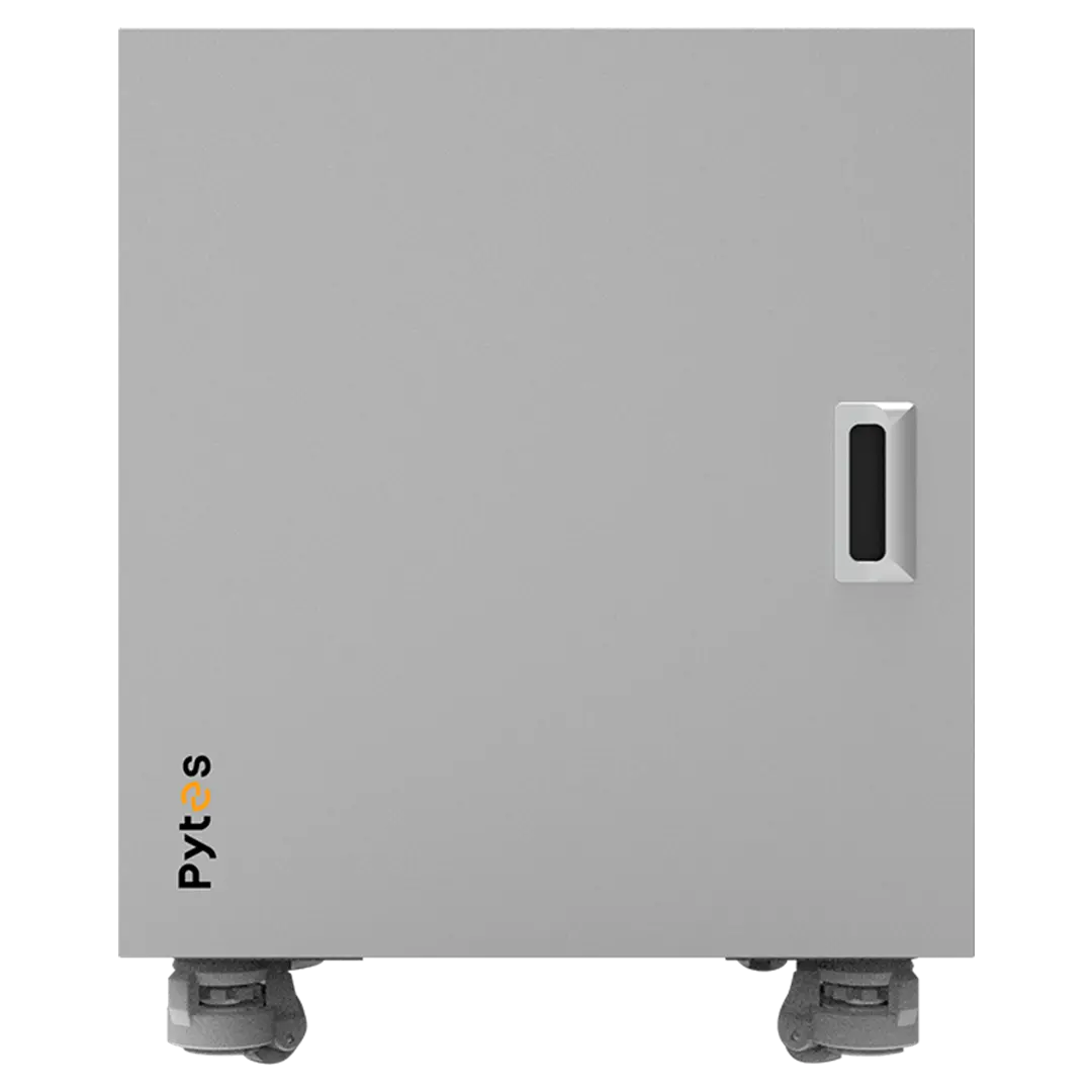 Pytes V-Box-IC battery cabinet designed to securely hold up to 3 Pytes V5 LFP batteries, providing efficient energy storage with robust protection