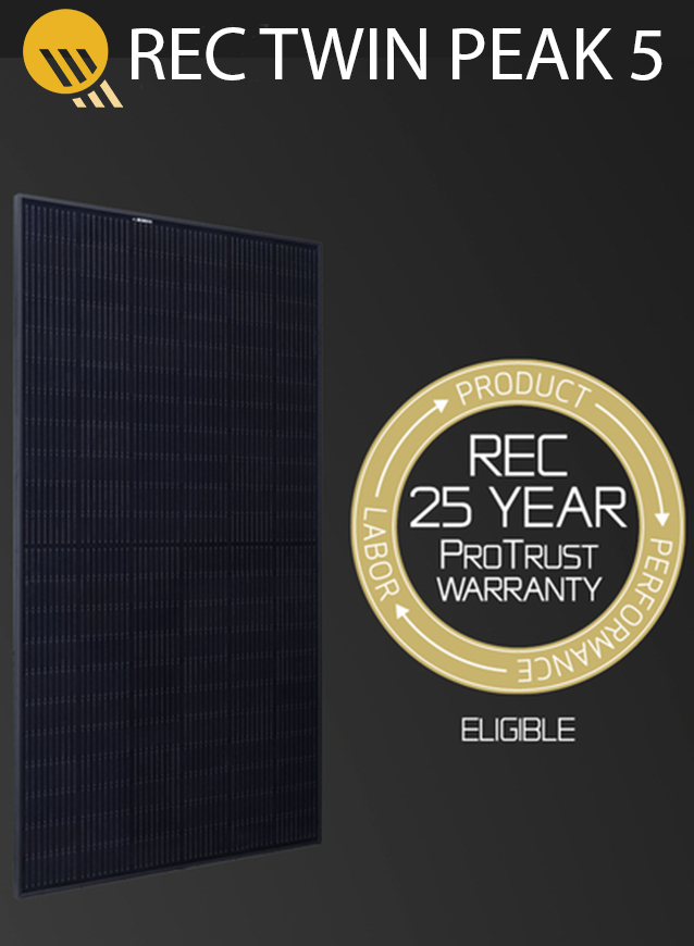 Durable REC 405W solar panel for off-grid systems, delivering high efficiency and long-term performance, ideal for homes, cabins, and remote power solutions