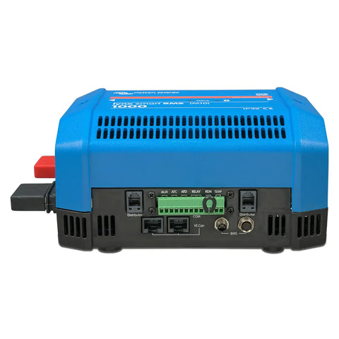Front view of the Victron Energy Lynx Smart BMS 1000 (M10) showing connection ports and terminals