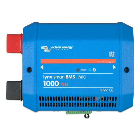 Detailed front view of the Victron Energy Lynx Smart BMS 1000 (M10) without terminal caps