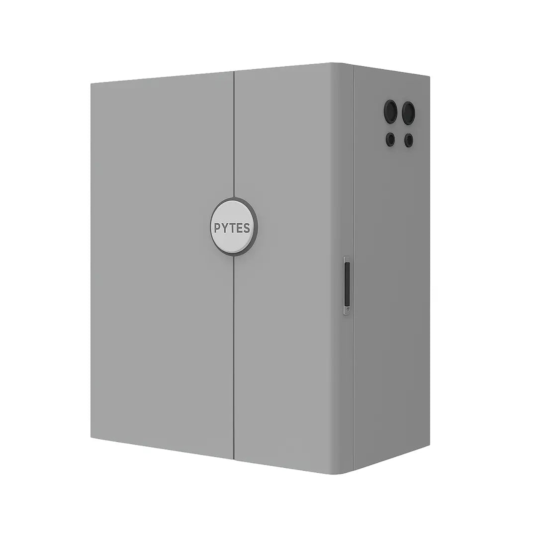 Pytes wall-mounted VR-BOX-IC battery enclosure.