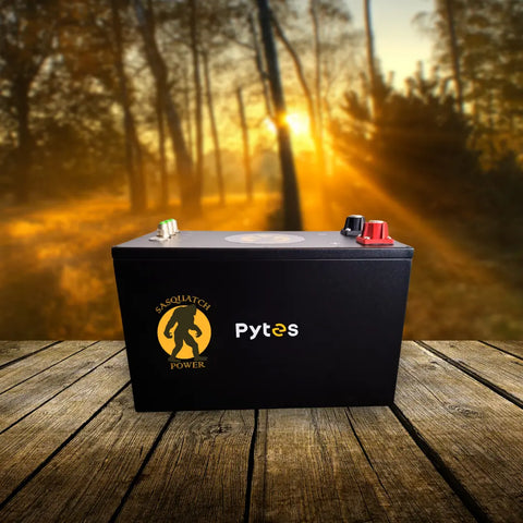 Sasquatch Power E-BOX 12100 Heated LiFePO4 Battery – Powered by Pytes