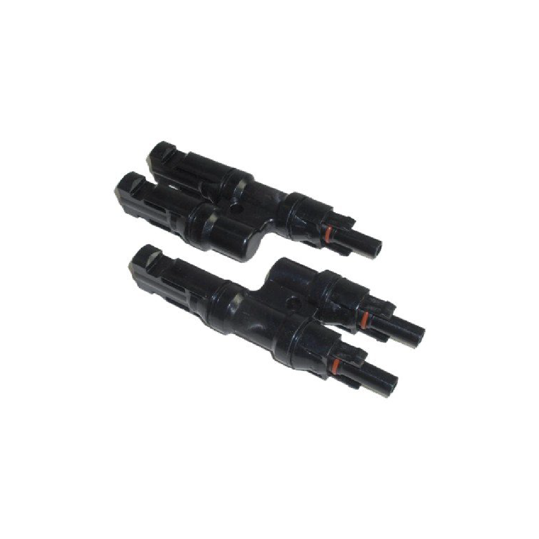 Y Type Solar Panel Connector Cable Adapter - 1 Pair, for efficient parallel solar panel connections in PV systems