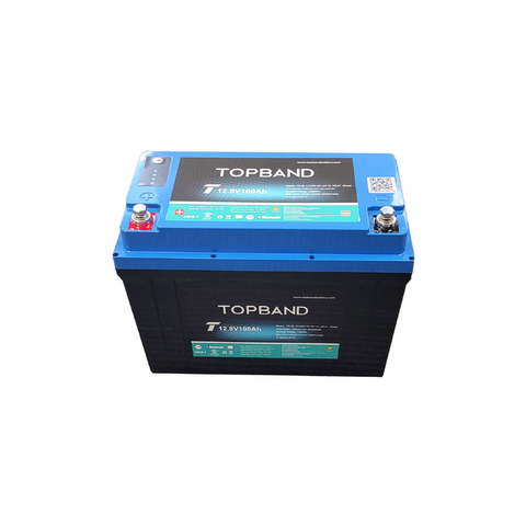 Top Band LiFePO4 12.8V 100Ah Lithium Heated Battery